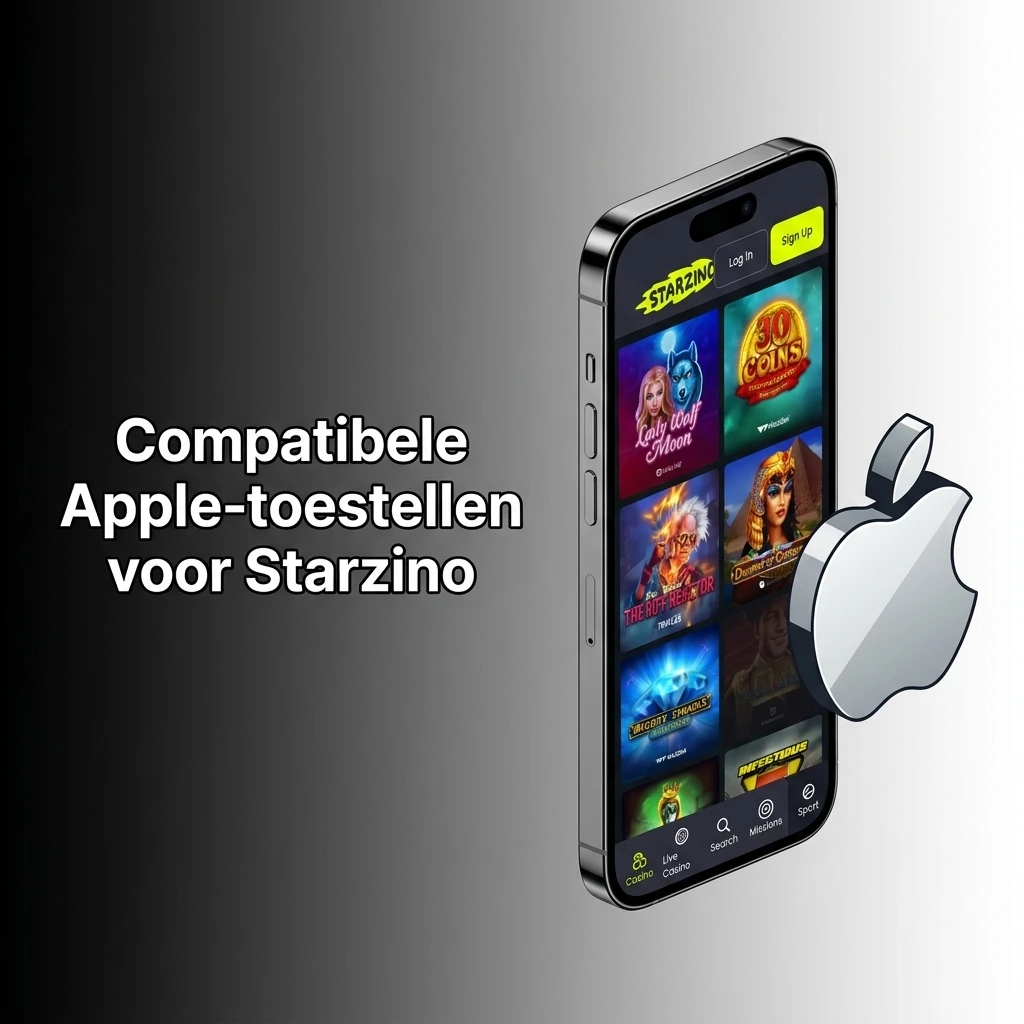 Compatibele Apple-toestellen voor Starzino: iPhones, iPads en iPod touch geschikt voor de webversie