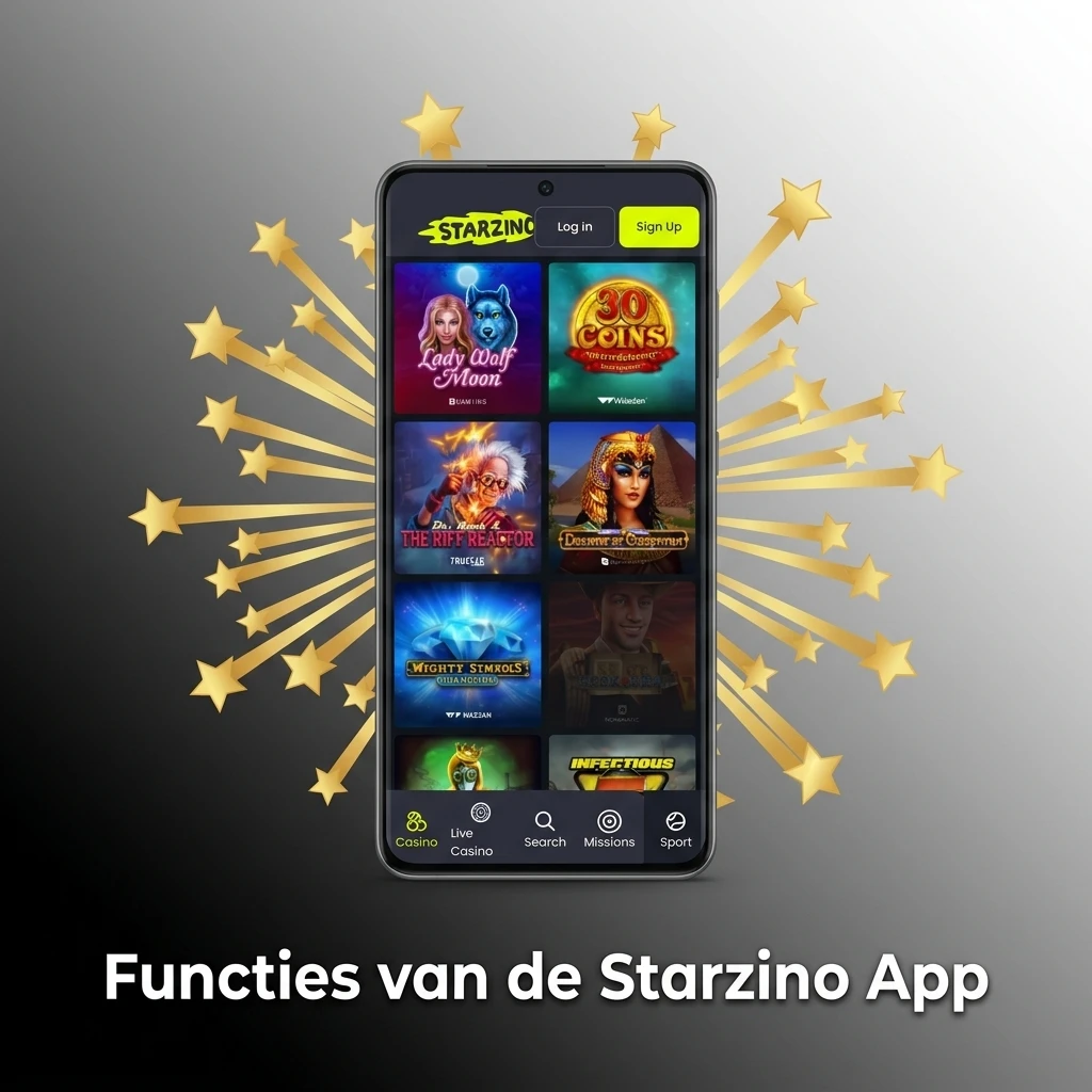 Starzino app functies: live weddenschappen, casinospellen, betalingen en profielbeheer op mobiel