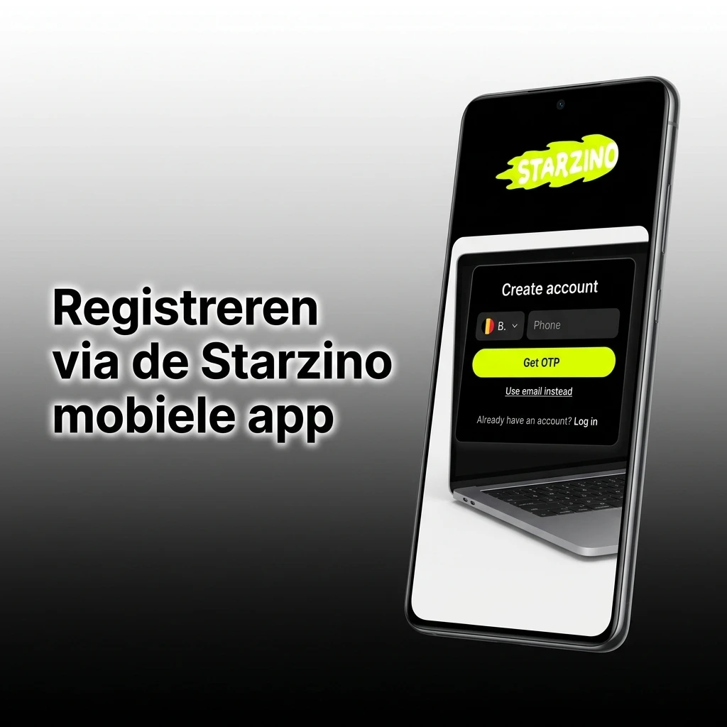Starzino mobiele app registratie op Android en iOS in 5 stappen voor casino en sportweddenschappen