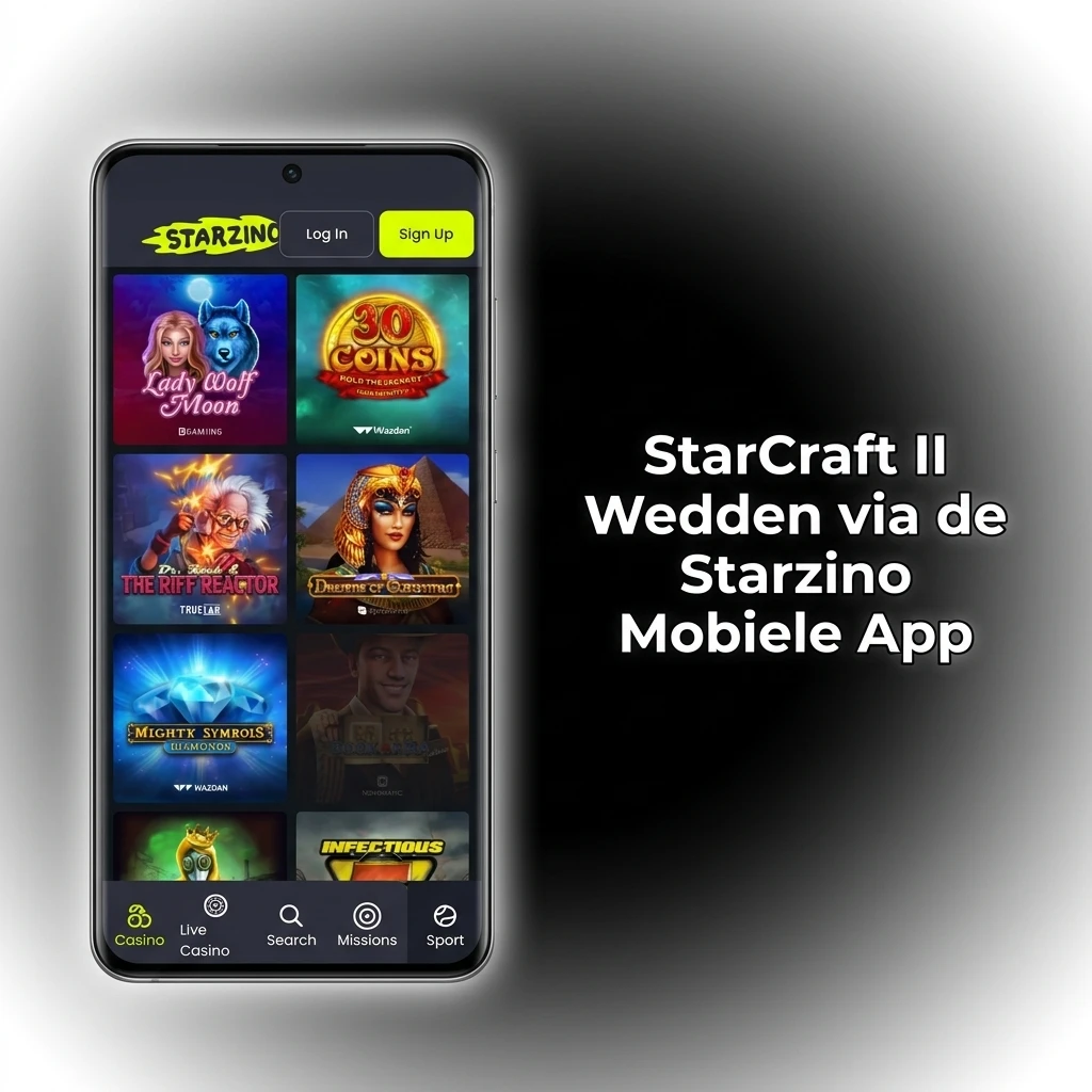 StarCraft II wedden via de Starzino mobiele app op Android en iOS met live odds en snelle uitbetalingen