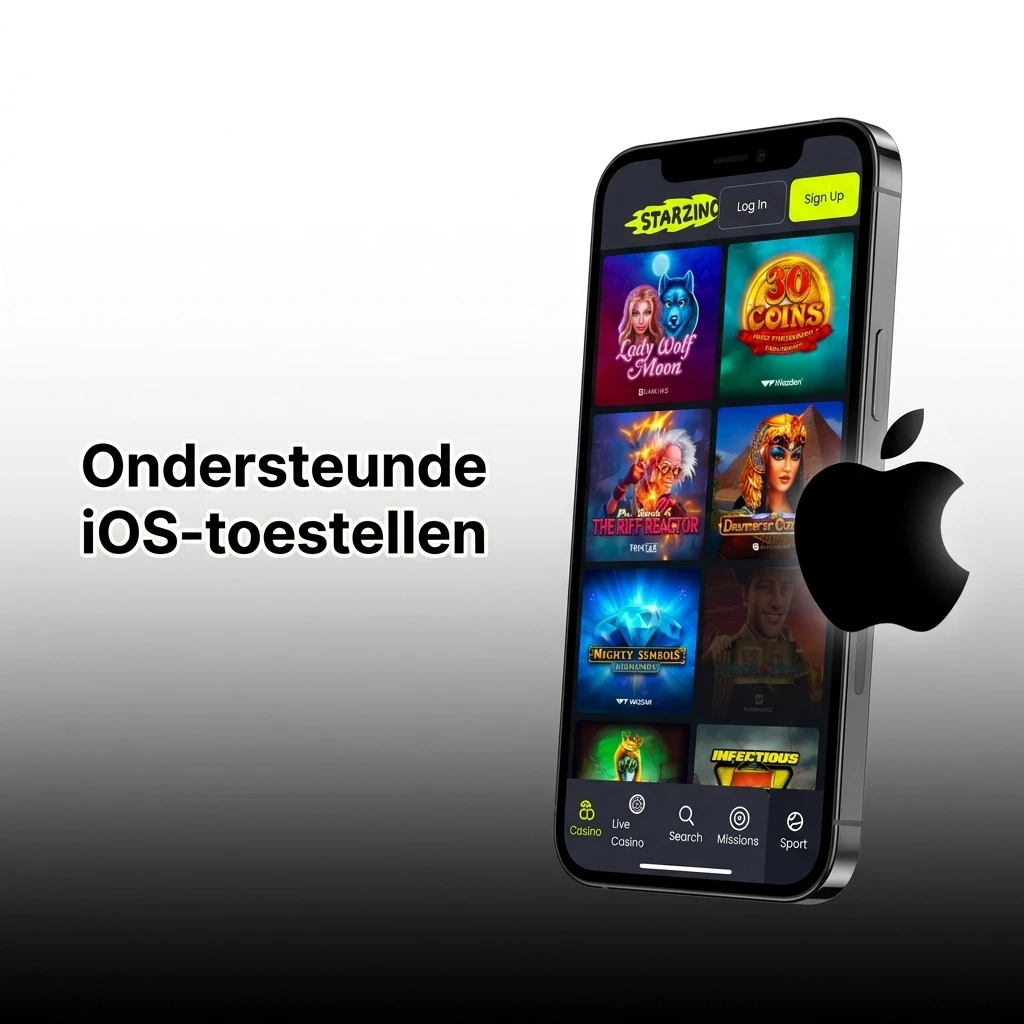 Overzicht van ondersteunde iOS-toestellen inclusief iPhone SE, iPhone 11 t.e.m. 16, iPad Air en iPad Pro
