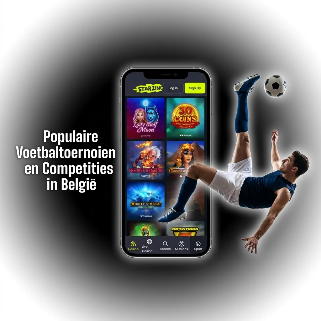 Populaire voetbaltoernooien in België: Jupiler Pro League, Champions League, WK en meer op Starzino